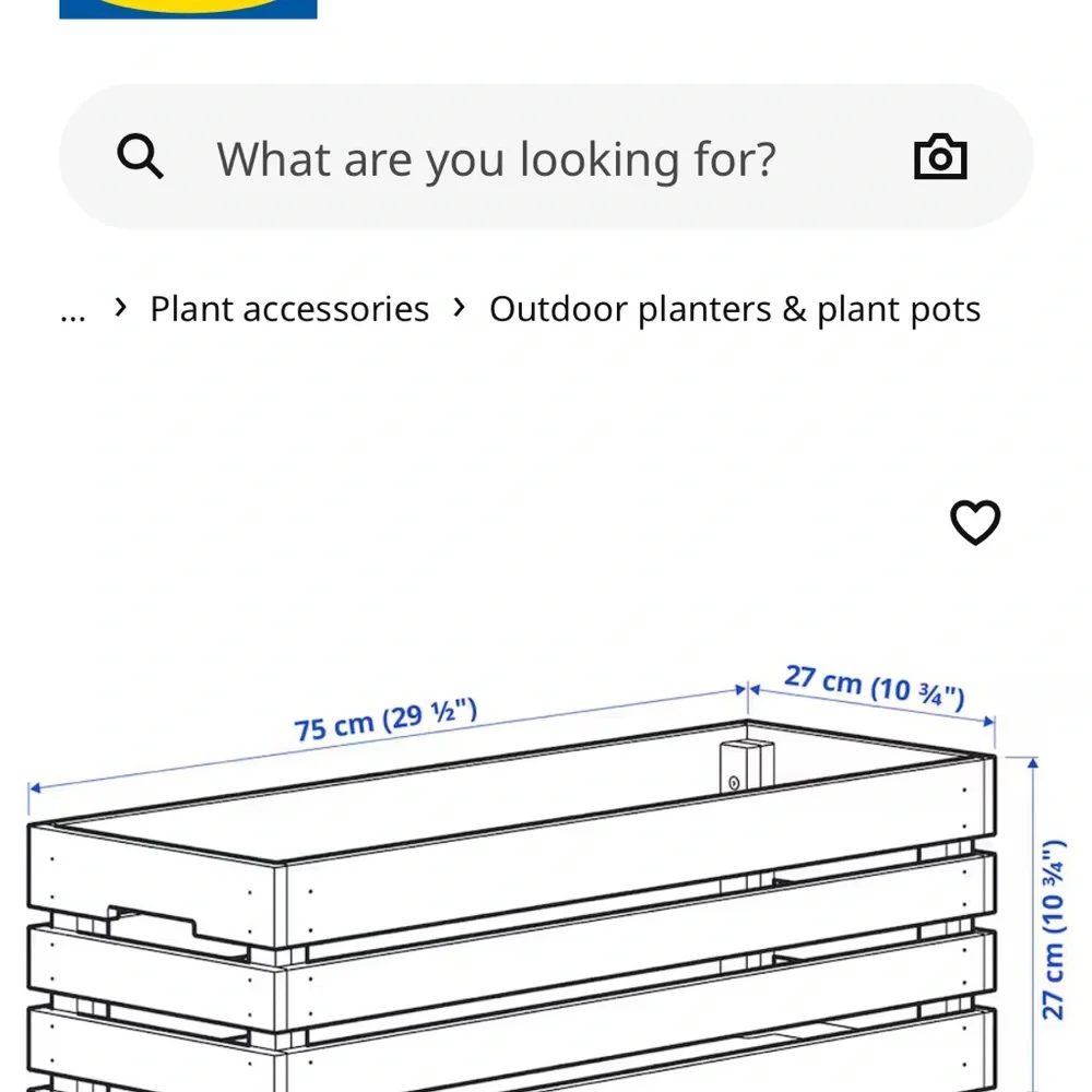 STJÄRNANIS Wooden Flower Box from IKEA - NEW!